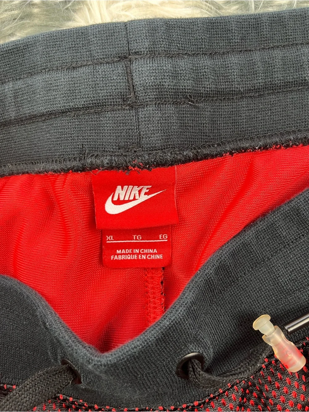 Nike Air Mens Basketball Shorts XL Black Red Air Pivot V3` Drawstring 778060-010